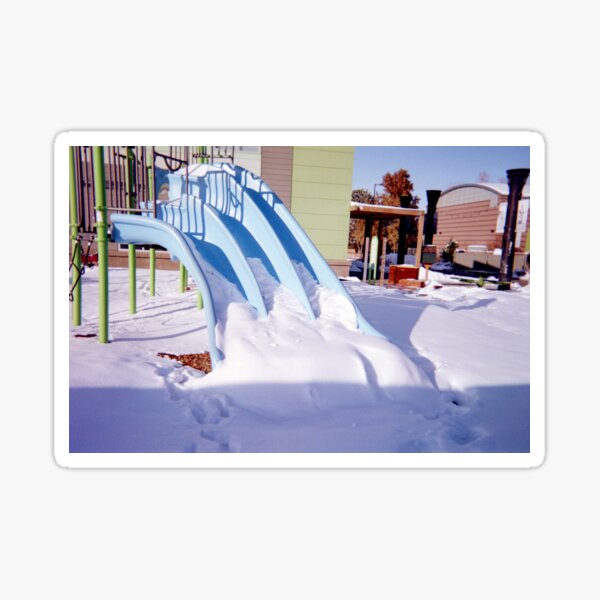 35mm Snowy Playground Sticker