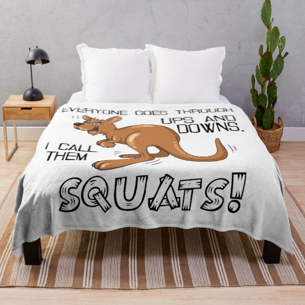 Item preview, Squats kangaroo ups and down in life illustration designed and sold by ARTemyzz.