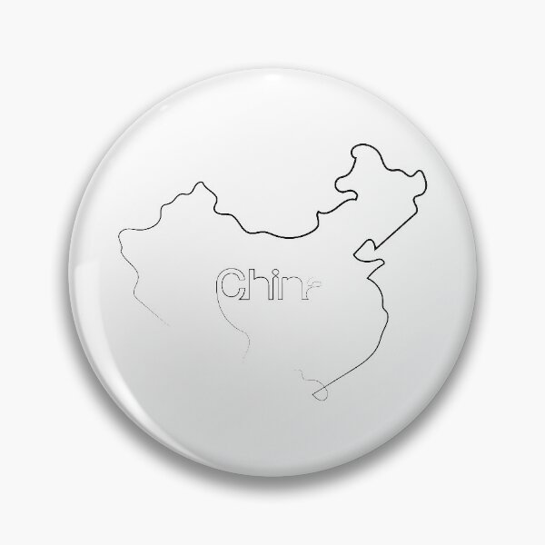 Item preview, China Map | One Line Art | One Line Artist | Minimal Art | Map Of China designed and sold by One-Line-Artist.