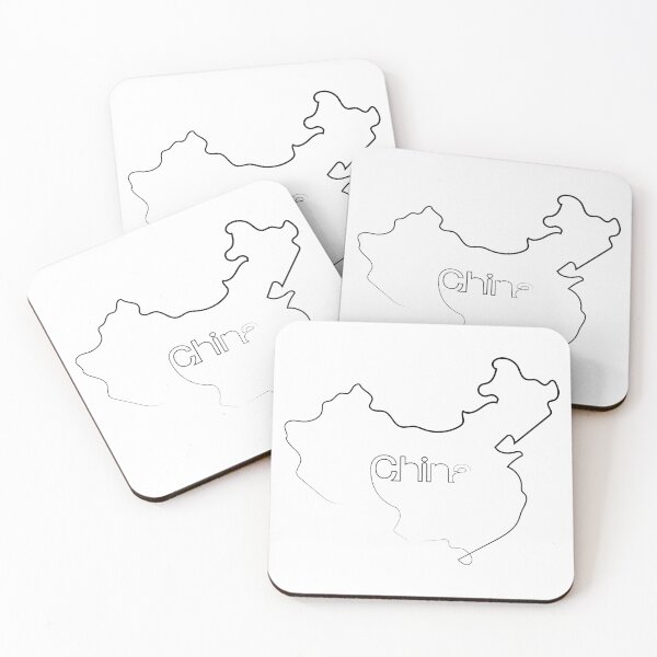 Item preview, China Map | One Line Art | One Line Artist | Minimal Art | Map Of China designed and sold by One-Line-Artist.