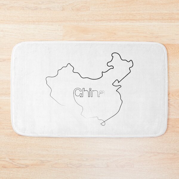 Item preview, China Map | One Line Art | One Line Artist | Minimal Art | Map Of China designed and sold by One-Line-Artist.