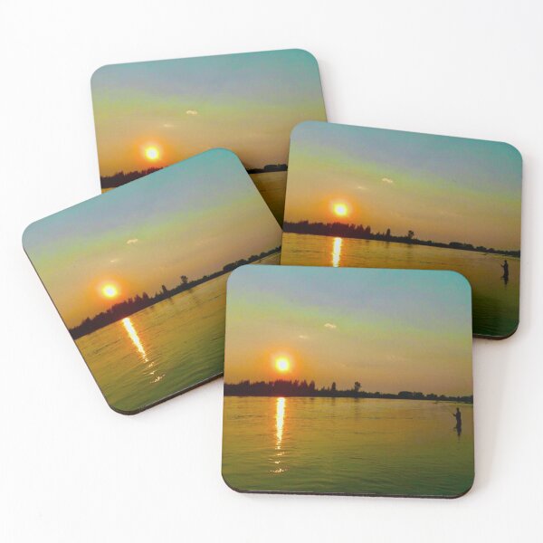 Item preview, fishing on snake river at sunset designed and sold by countrypines.