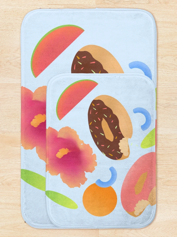 Thumbnail 5 of 6, Bath Mat, Poolside Pattern designed and sold by myfirstapt.