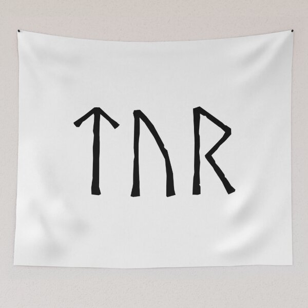 Item preview, Tyr Norse God Viking Futhark Runes designed and sold by BluePagan.
