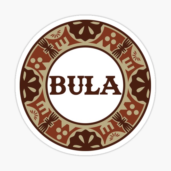 BULA - Fiji Tapa Sticker