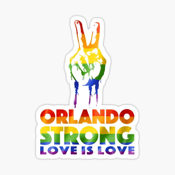 gay pride orlando fundraiser sticker