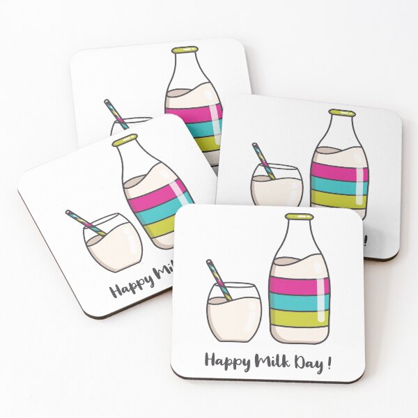 Item preview, Happy Milk Day | Pink Green | White designed and sold by Wintre2.