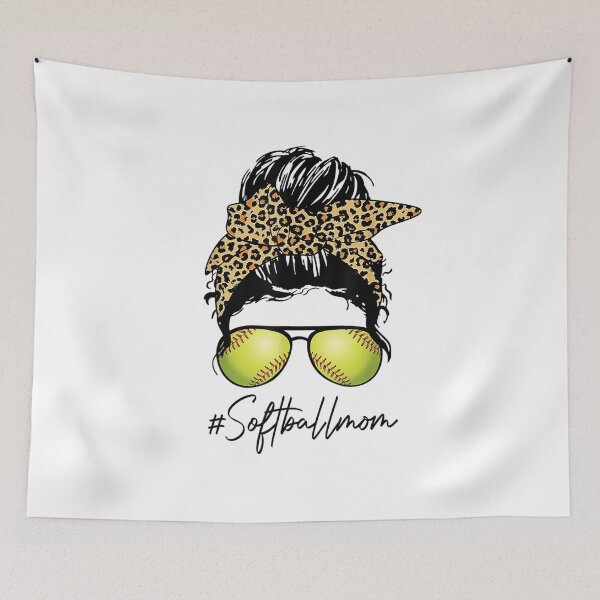 Item preview, Leopard Softball Mom designed and sold by speakupandshine.