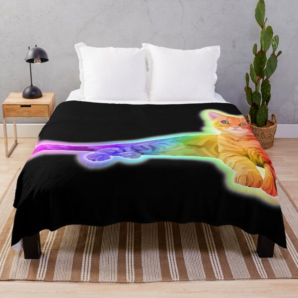 Item preview, Neon Rainbow Glowing Kitten designed and sold by Deborah Camp.