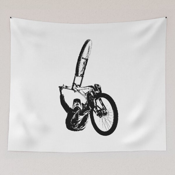 Item preview, Stencil art of freestyle bmx during air time designed and sold by graphicassault.