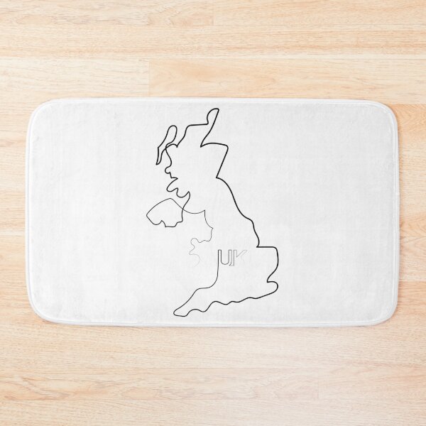 Item preview, UK Map | One Line Art | One Line Artist | Minimal Art | Map Of UK designed and sold by One-Line-Artist.