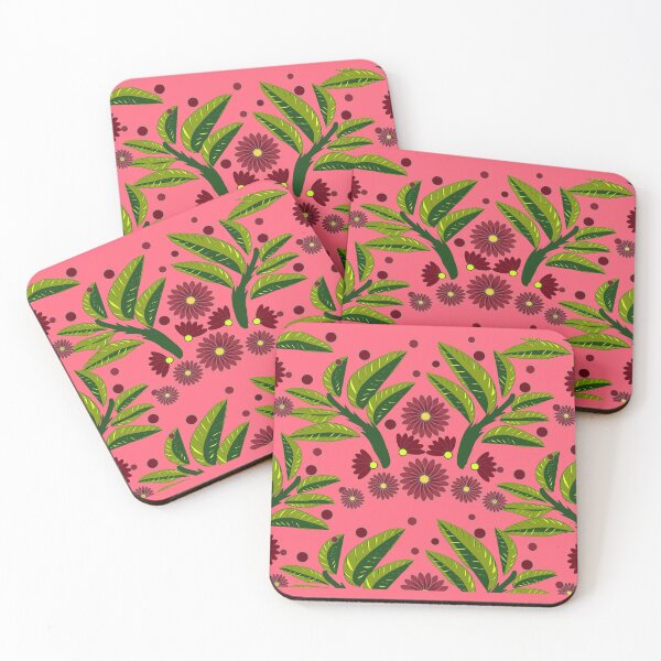 Item preview, Pink tropical pattern  designed and sold by Wewzor86.