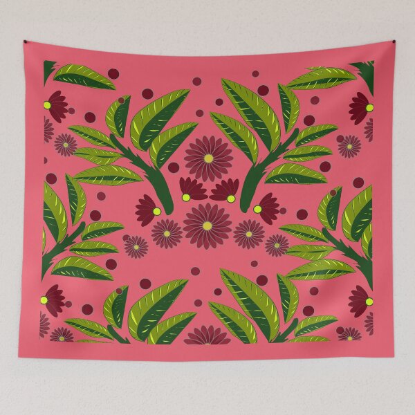 Item preview, Pink tropical pattern  designed and sold by Wewzor86.
