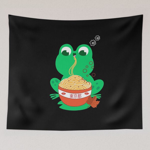 Item preview, Frog,Leaves Ramen, Funny Croaker Design Gift For Caecilian Lover Boyfriend designed and sold by Rassitni.