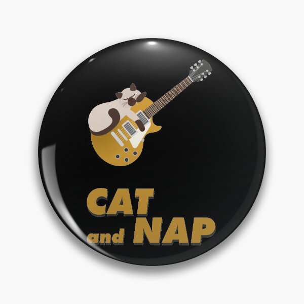 Item preview, Relaxed Cat on Rock Guitar | Siamese | Catnap designed and sold by Fluffy-Vectors.