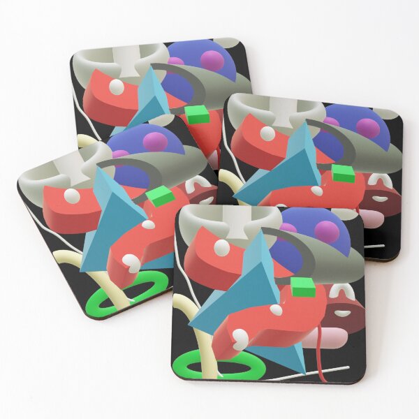 Item preview, 3D Colorful shapes and circles  designed and sold by jotcar.