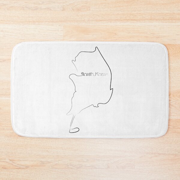 Item preview, South Korea Map | One Line Art | One Line Artist | Minimal Art | Map Of South Korea designed and sold by One-Line-Artist.