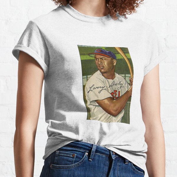 Larry Doby Baseball Tee Shirt, Cleveland Baseball Hall of Fame Men's  Baseball T-Shirt