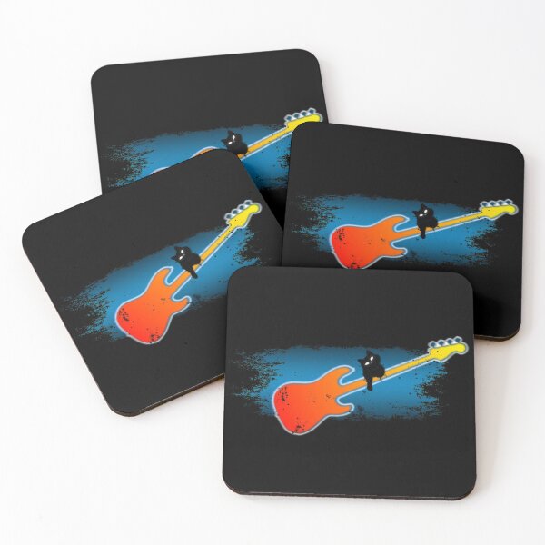 Item preview, Black cat and guitar  designed and sold by Blacklinesw9.