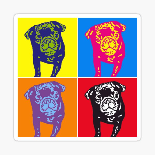Puggy Warhol Sticker