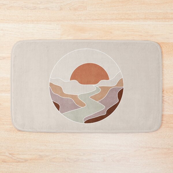 Item preview, Abstract Boho Landscape, Landscape Desert, Mountains, Boho Art designed and sold by LillyCo.
