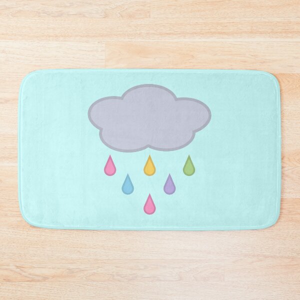 Item preview, Raining Rainbow Raindrop Rain Cloud in Blue designed and sold by Kelly Leung.
