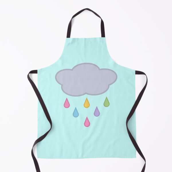 Item preview, Raining Rainbow Raindrop Rain Cloud in Blue designed and sold by Kelly Leung.
