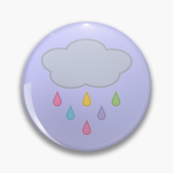 Item preview, Raining Rainbow Raindrop Rain Cloud in Purple designed and sold by Kelly Leung.