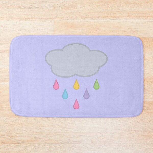 Item preview, Raining Rainbow Raindrop Rain Cloud in Purple designed and sold by Kelly Leung.