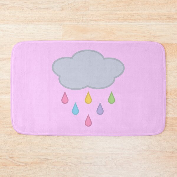 Item preview, Raining Rainbow Raindrop Rain Cloud in Pink designed and sold by Kelly Leung.