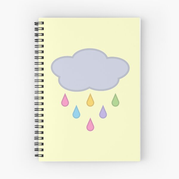 Item preview, Raining Rainbow Raindrop Rain Cloud in Yellow designed and sold by Kelly Leung.