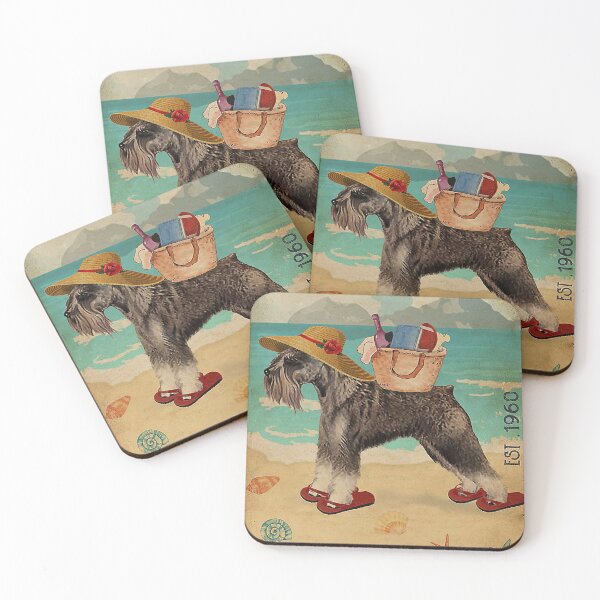 Item preview, Standard Schnauzer Dog Beach Life designed and sold by Douglafa.