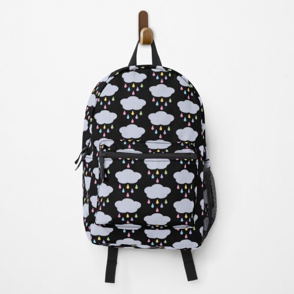 Item preview, Raining Rainbow Raindrop Rain Cloud in Black designed and sold by Kelly Leung.