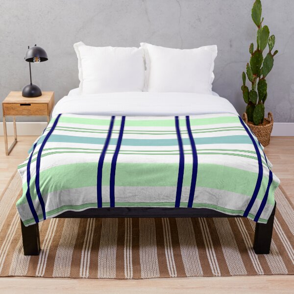 Item preview, Navy With Light Blue & Green Plaid Pattern designed and sold by DJDesigns70.