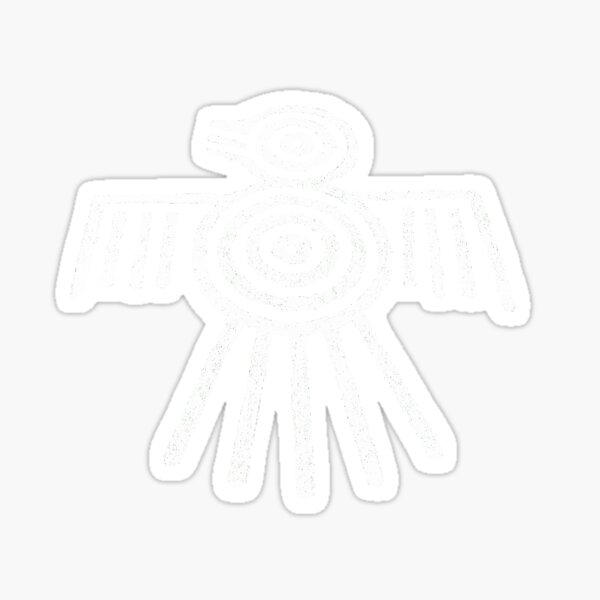 Aztec Bird Crop Circle Sticker