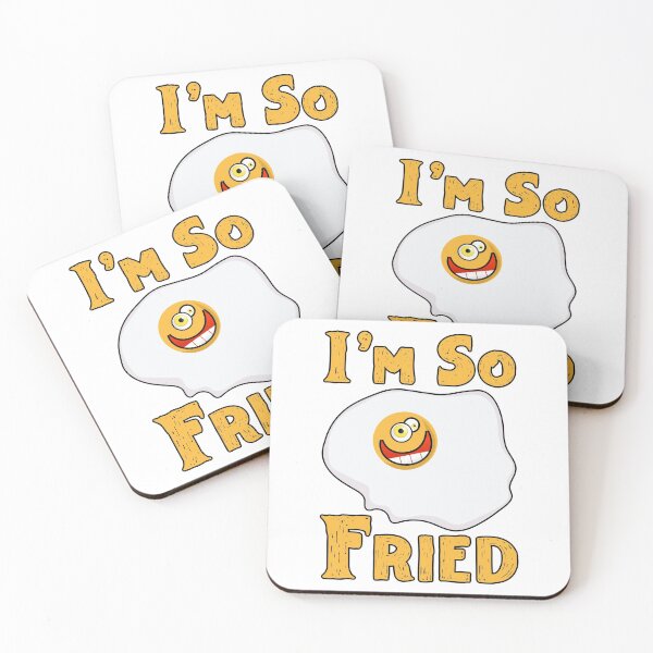 Item preview, I'm So Fried Egg Funny Breakfast Food Stoner Pun designed and sold by TheButtonCrew.