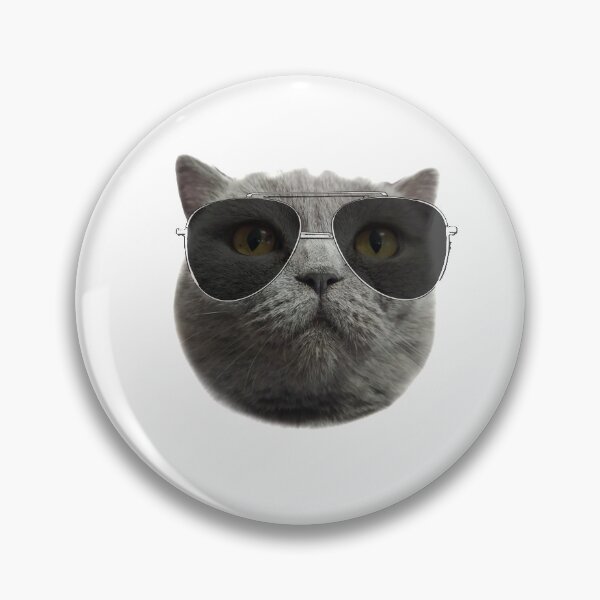 Item preview, British cat with glasses designed and sold by crazymel.