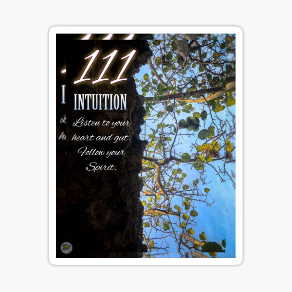 Angel Number 111- Intuition Sticker