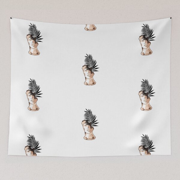 Item preview, Greek Head Sculpture with Palm Leaf designed and sold by Ashleylcoop.