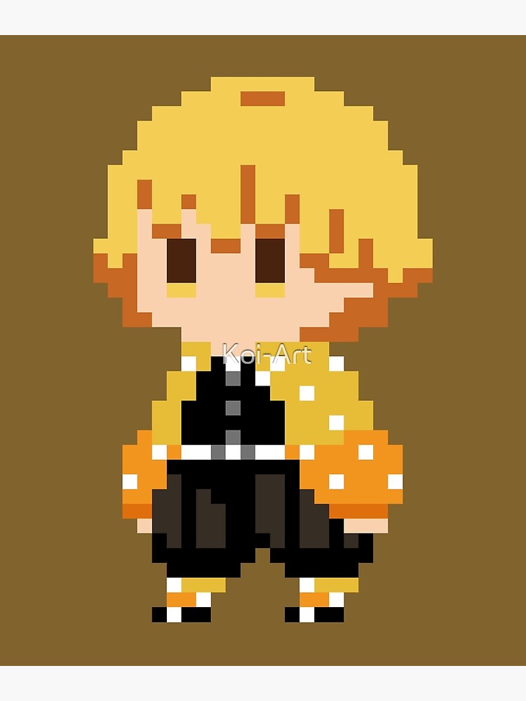 Minecraft Zenitsu Agatsuma Pixel Art Tutorial 8 Final vrogue.co