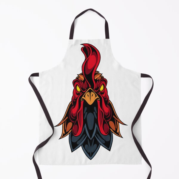 Item preview, rooster head mascot logo designed and sold by romio006.