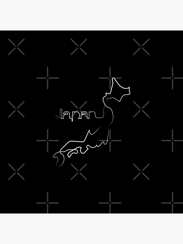 "Japan Map One Line Art One Line Artist Minimal Art Map Of