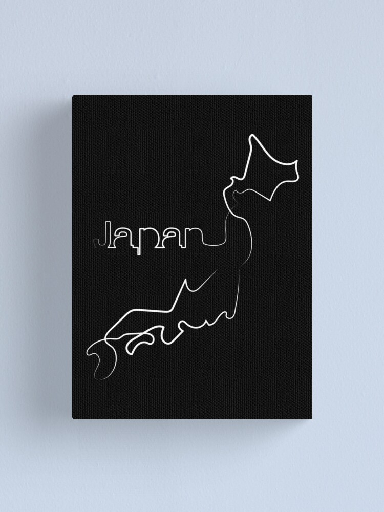 "Japan Map One Line Art One Line Artist Minimal Art Map Of