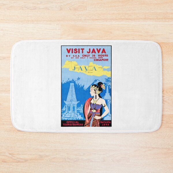 Item preview, 1930 VISIT JAVA Indonesia Travel Poster designed and sold by retrographics.