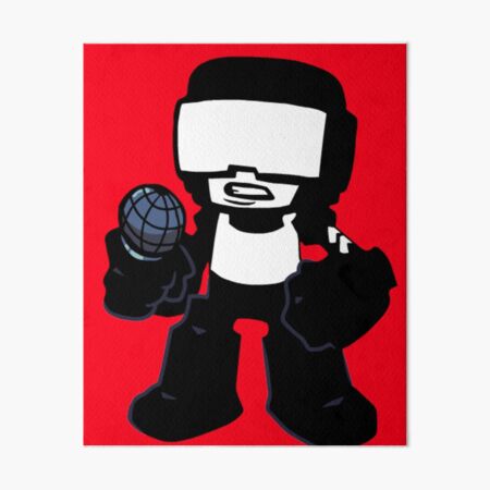 "Friday Night Funkin TANK MAN Red Background" Art Board Print By ...