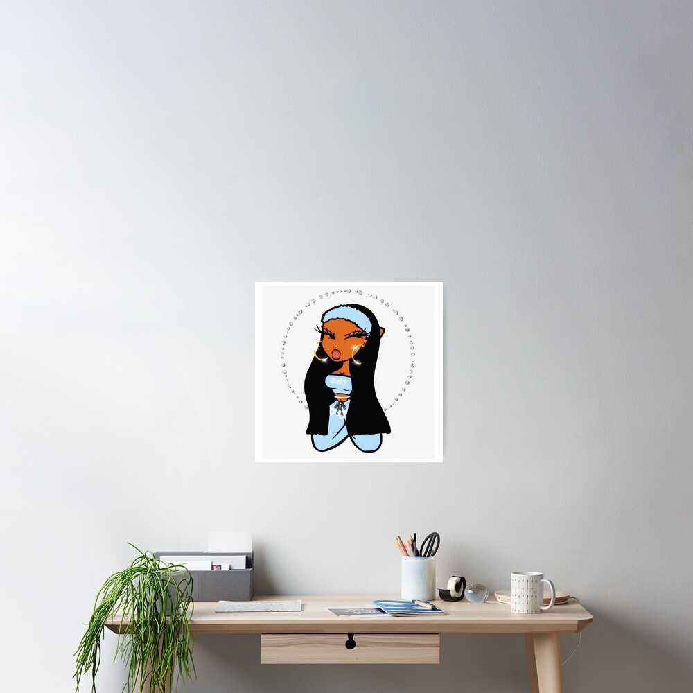 BLACK GIRL BADDIE WITH LIPS PUCKERED Poster for Sale by AnniLocDotCom