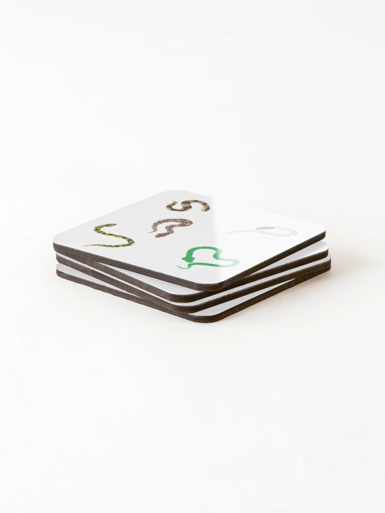 Thumbnail 4 of 5, Coasters (Set of 4), Python Party designed and sold by clydeball.