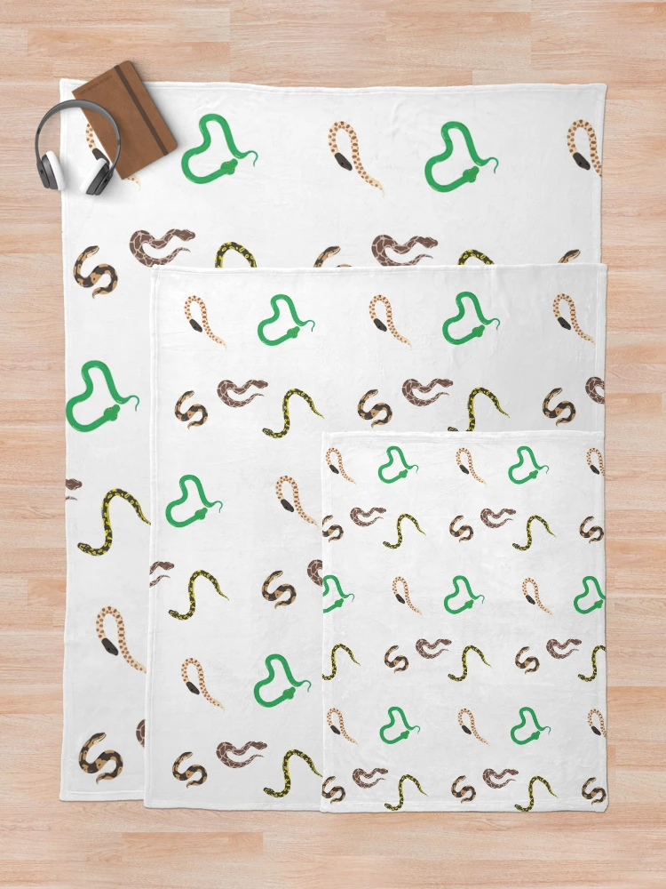 Thumbnail 5 of 6, Throw Blanket, Python Party designed and sold by clydeball.
