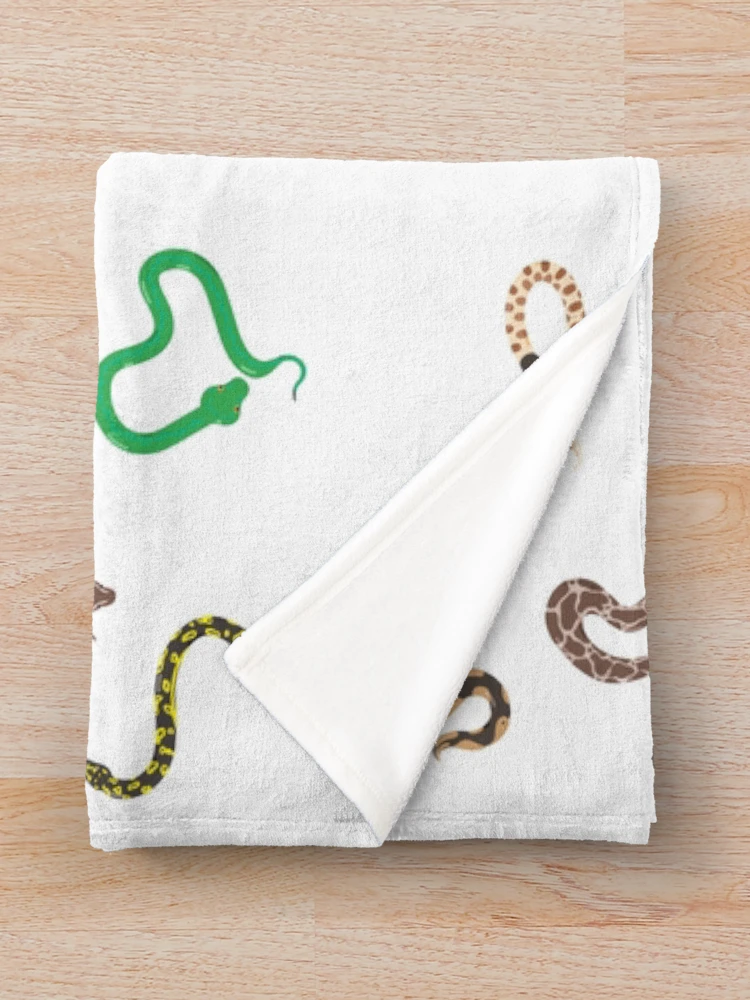 Thumbnail 3 of 6, Throw Blanket, Python Party designed and sold by clydeball.
