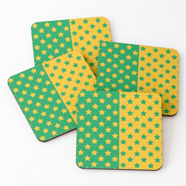 Item preview, Green & Gold Crazy Stars designed and sold by OddPop.